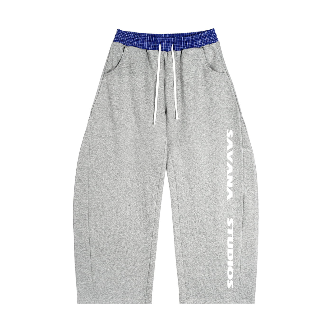 'plaided' barrel sweats