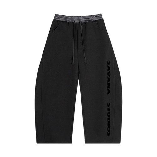 'plaided' barrel sweats