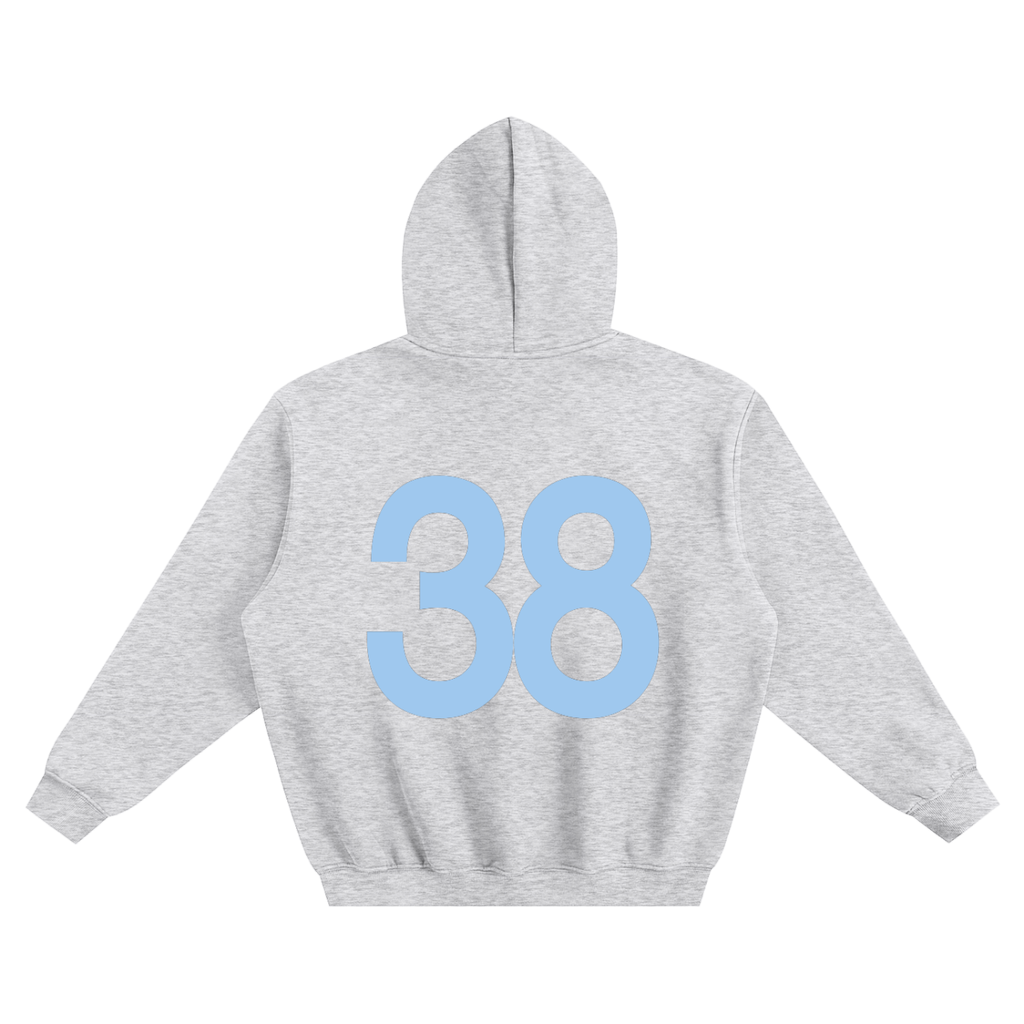 No. 38 Baby Blue Oversized Hoodie
